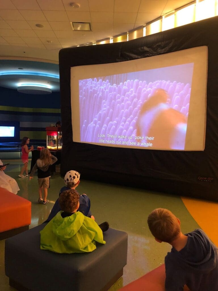 Hurricane movie at a resort