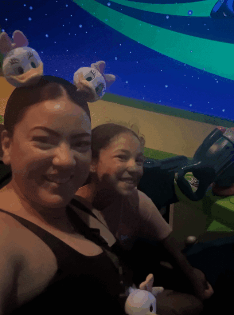 Riding Buzz Lightyear