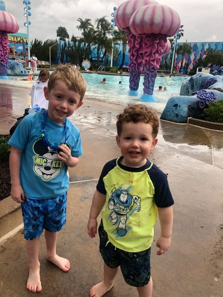 Pool time after a hurricane at Disney